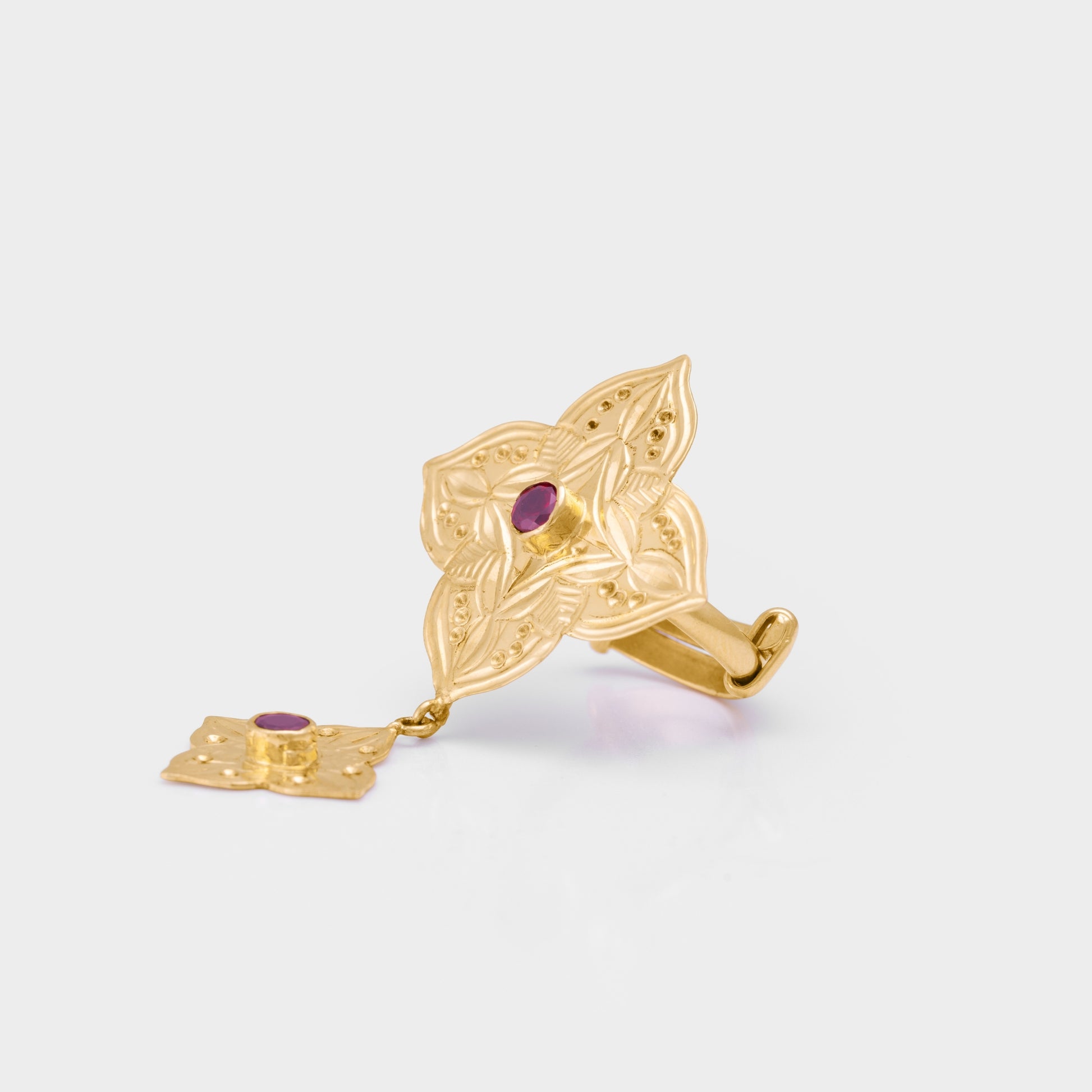 خاتم نجدية عقيق احمر ذهب 21