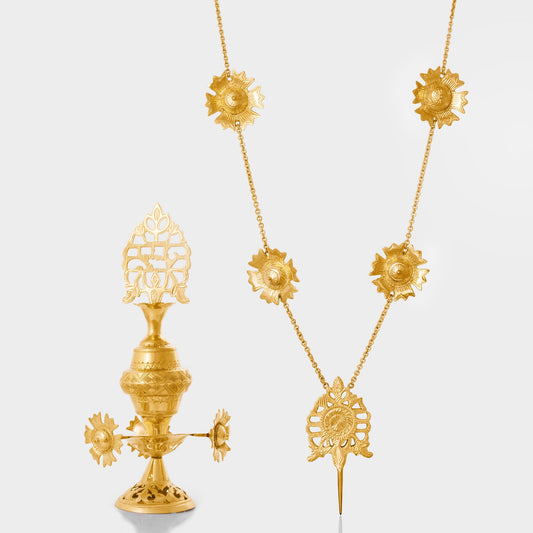 قلادة المكحلة ذهب عيار 21