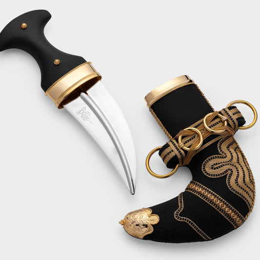 خنجر حنيش بمقبض أسود إصدار رقم 8
