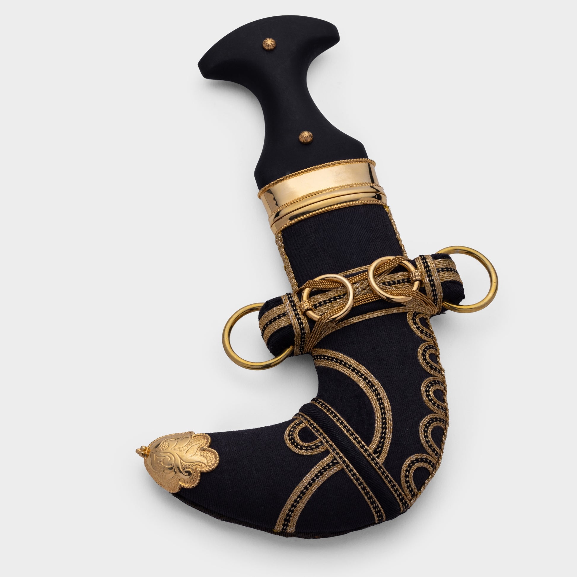 خنجر حنيش بمقبض أسود إصدار رقم 6