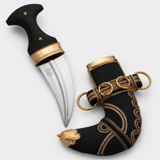 خنجر حنيش بمقبض أسود إصدار رقم 6