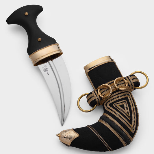 خنجر حنيش بمقبض أسود إصدار رقم 9