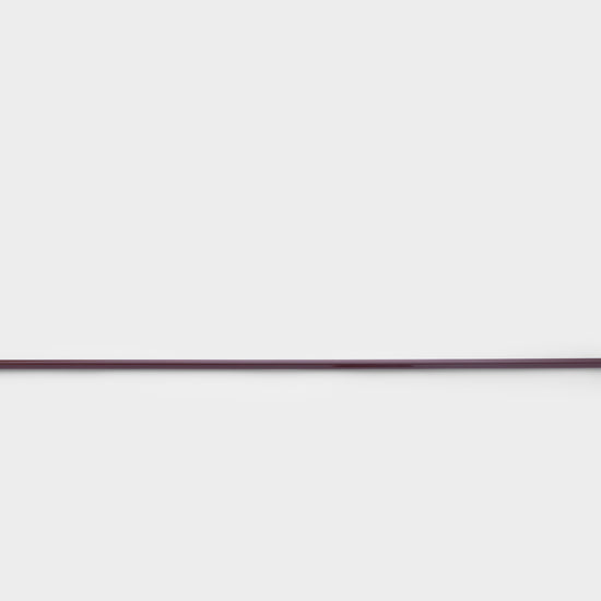 عصا رزن بني غامق مطعمة بالفضة