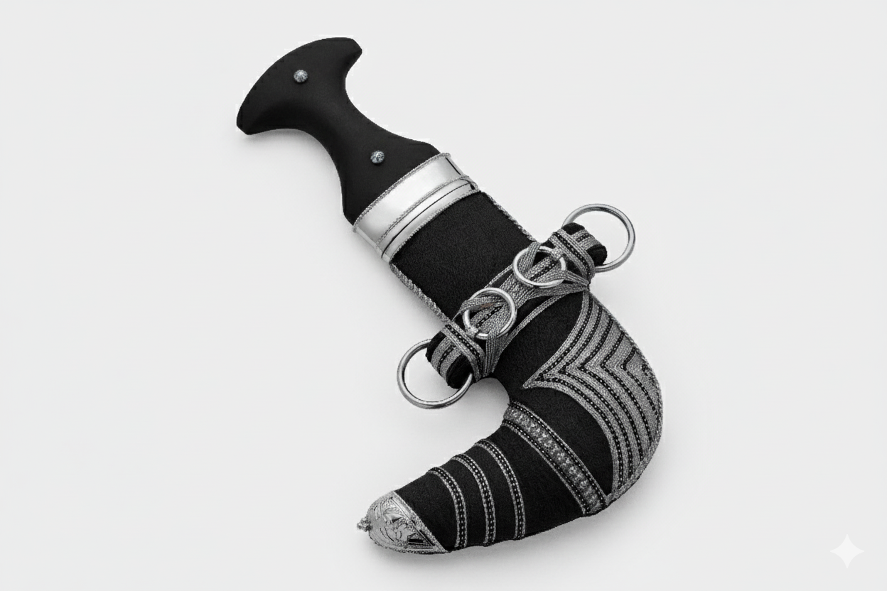 خنجر حنيش بمقبض أسود إصدار رقم 1