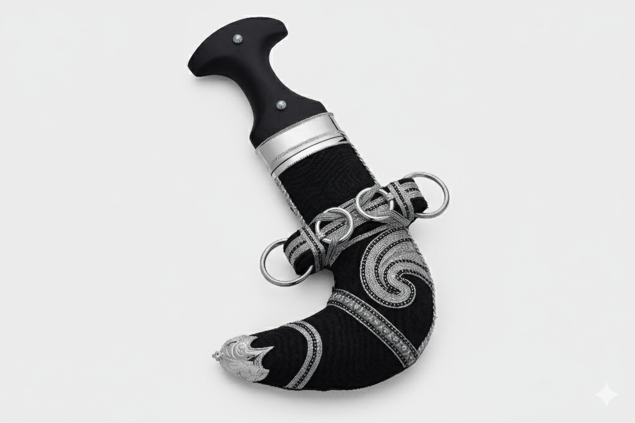 خنجر حنيش بمقبض أسود إصدار رقم 3