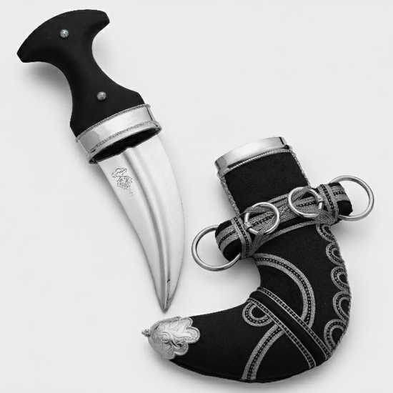 خنجر حنيش بمقبض أسود إصدار رقم 6