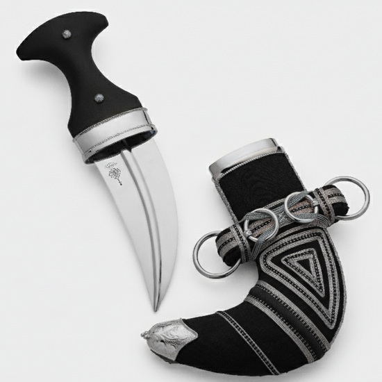 خنجر حنيش بمقبض أسود إصدار رقم 9