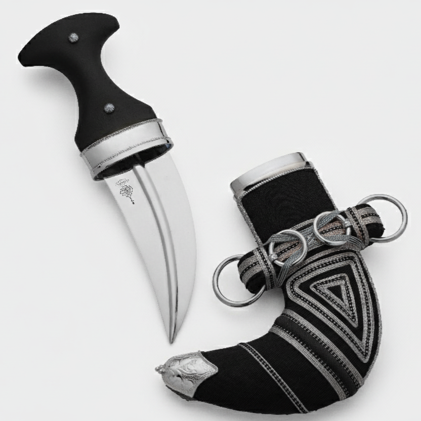 خنجر حنيش بمقبض أسود إصدار رقم 9