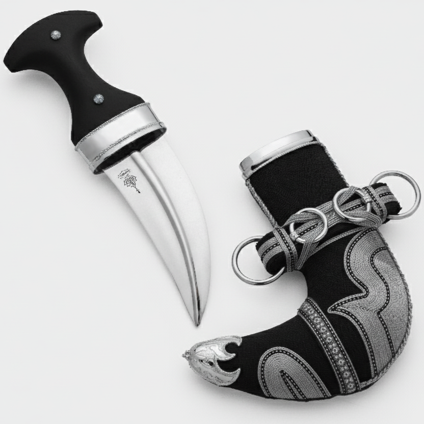 خنجر حنيش بمقبض أسود إصدار رقم 4