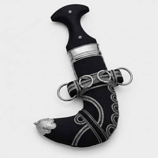 خنجر حنيش بمقبض أسود إصدار رقم 6