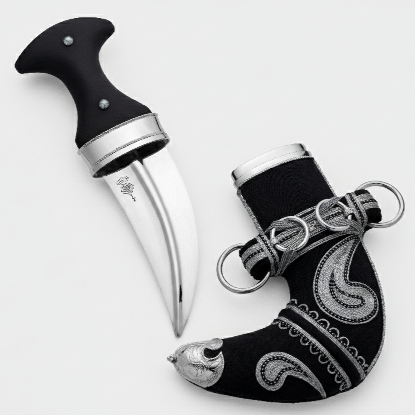 خنجر حنيش بمقبض أسود إصدار رقم 2