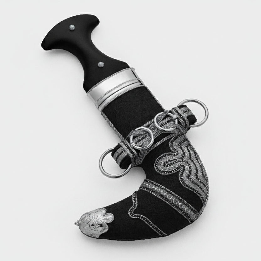 خنجر حنيش بمقبض أسود إصدار رقم 8