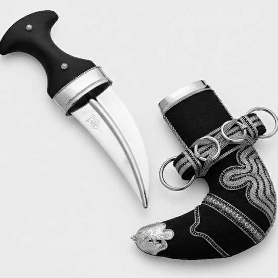 خنجر حنيش بمقبض أسود إصدار رقم 8