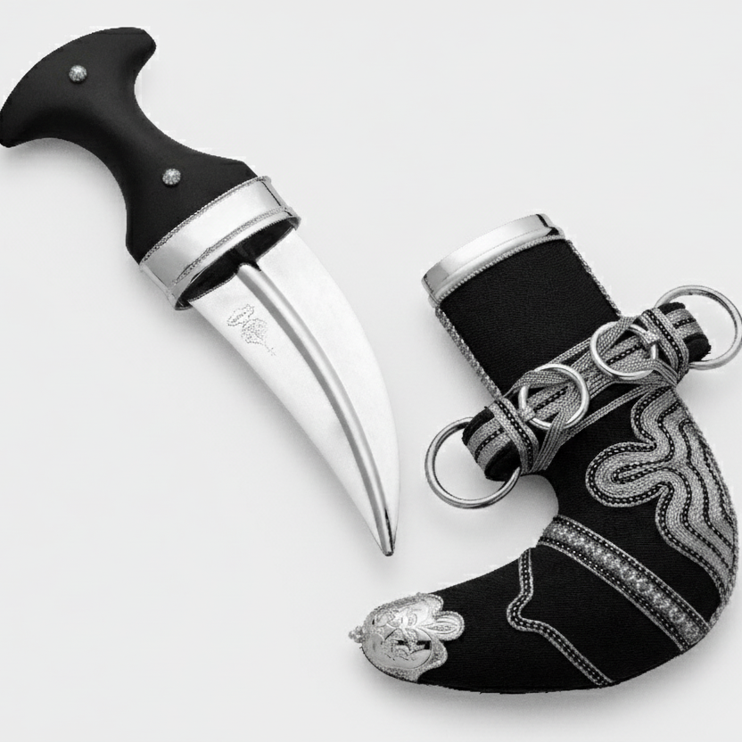 خنجر حنيش بمقبض أسود إصدار رقم 8