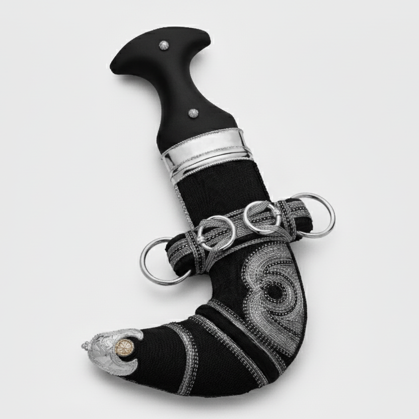 خنجر حنيش بمقبض أسود إصدار رقم 7