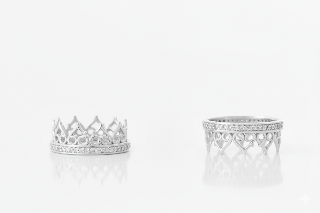 18k white gold hoop ring set with diamonds