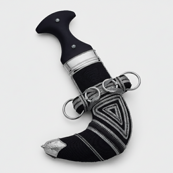 خنجر حنيش بمقبض أسود إصدار رقم 9