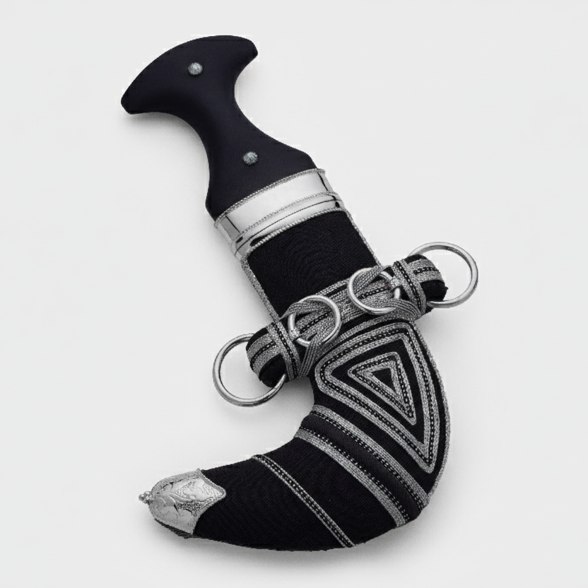 خنجر حنيش بمقبض أسود إصدار رقم 9